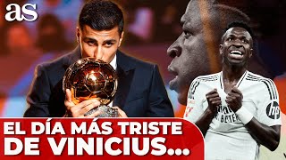 El día MÁS TRISTE de VINICIUS y el REAL MADRID  BALÓN DE ORO 2024 PLANTÓN tras GANAR RODRI [upl. by Eirac]