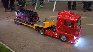 RC Truck quotPrincessquot MAN TGX 540quotmit Schmalspur Lok Transport Sächsische7VII K Modell Leben 2024 [upl. by Obeng684]