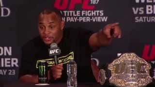 UFC 192 Ryan Bader Confronts Daniel Cormier at Press Conference [upl. by Barri987]