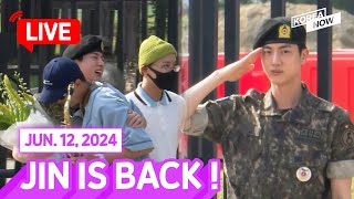 FULL VERENG SUB 💜BTS💜 Jin discharged from army [upl. by Euh]