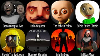 Granny Chapter Two Hello Neighbor Baby In Yellow Baldis Basics Classic House of Slendrina [upl. by Ferretti219]