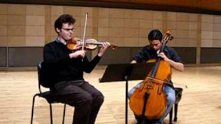 Bach InventionsDuet arranged for Cello and Violin [upl. by Sarette]