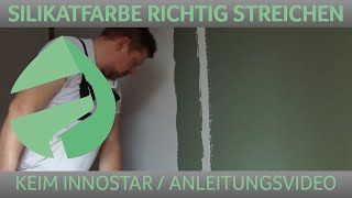 Silikatfarbe richtig streichen Keim Innostar maler farbe gesundheit [upl. by Meghan]