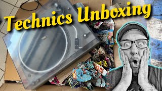 😳 Meine TECHNICS UNBOXING Überraschung vintagehifi turntable technics [upl. by Crescin]