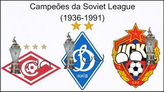 Campeões da Soviet League 19361991 [upl. by Avra]