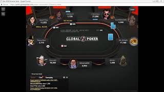 Global Poker Daily 500 Bonanza Freeroll  Deep Run [upl. by Juline717]