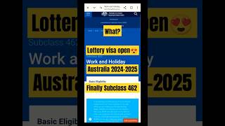 Australia work and holidays visa subclass 462 australia australianews australiaworkvisa [upl. by Krusche]