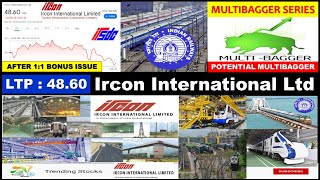 Ircon International Ltd latest newsMultibaggerIRCON Share price amp TargetIrcon NewsINDIAN RAILWAY [upl. by Wilmer]