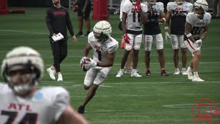 Atlanta Falcons training camp continues as players practice in front of fans  Aug 2 video [upl. by Ellemaj]