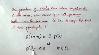 Equation différentielle Niveau BTS ou DUT [upl. by Aceber]