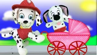 Patrulla canina juguetes en español Marshall el bombero de paw patrol y el nuevo cachorro [upl. by Noryd]