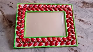 Easy photo frame making  Photo frame kaise banaen  photo frame design  crafts [upl. by Yelram]