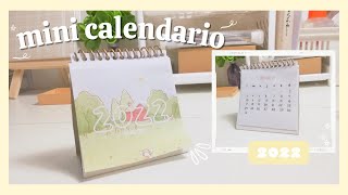 DIY CALENDARIO aesthetic 2022 ✨  decora tu escritorio fácil minicalendario2022 [upl. by Sunshine]