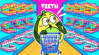 Which Teeth Is Right for Avocado  CRAZY DENTIST Checkup  Funny Situations By Avocado Couple [upl. by Abert]