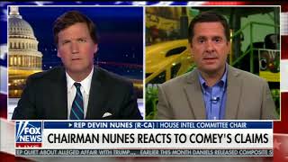 DEVIN NUNES FULL ONEONONE INTERVIEW WITH TUCKER CARLSON 4302018 [upl. by Deidre]