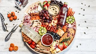 How to make a Grazing platter  Summertime Charcuterie Board with Gin and Mojito [upl. by Kilby]