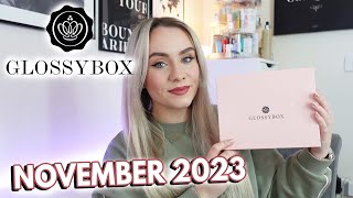 GLOSSYBOX NOVEMBER 2023 UNBOXING  One of the BEST for a while  MISS BOUX [upl. by Winifield]