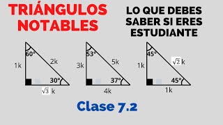 TRIÁNGULOS NOTABLES  LOS MÁS CONOCIDOS  EJEMPLOS [upl. by Hendon158]