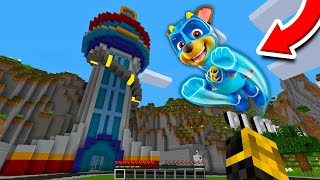 APARECE CHASE SUPERHÉROE MIGHTY PUPS PAW PATROL EN MINECRAFT 😱 [upl. by Lorre]