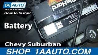 How To Replace Battery 0006 Chevy Suburban [upl. by Arlene547]