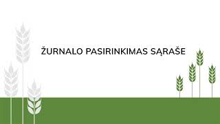 Kaip prisijungti ir pasirinkti žurnalą pildymui [upl. by Gnok]