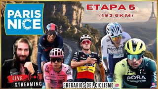 🔴EN VIVO Etapa 5 PARIS  NICE 2024 MEDIA MONTAÑA Remco Egan Buitrago Roglic ciclismo cycling [upl. by Felder963]