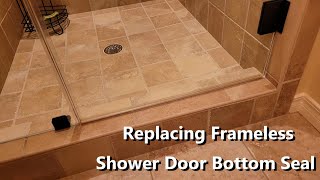 Replacing Shower Door Bottom Seal [upl. by Nohs]