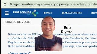 GRATIS Permisos de viaje de Migraciones Perú para extranjeros QUIEN DEBE SACAR ESTE PERMISO [upl. by Zoellick327]