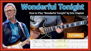 🎸 How to Play Wonderful Tonight by Eric Clapton  Guitar Lesson for Beginners [upl. by Jackqueline341]