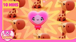 Lovie  Lovie Music Compilation  Angry Giraffe  Cartoons amp Songs for Kids  lovie [upl. by Abert204]