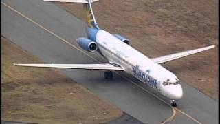 Allegiant Inaugural Flight Lands SBY Airport [upl. by Eittocs]