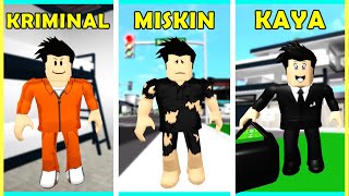 Penjahat Kriminal Jadi Miskin Sampai Jadi Kaya Raya Roblox Brookhaven Indonesia [upl. by Ziwot920]