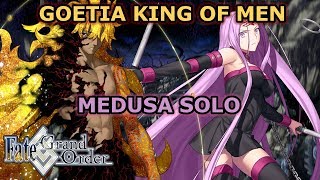 The Final Boss Medusa Solo Goetia King of Men  Solomon FGO NA [upl. by Ailehs]