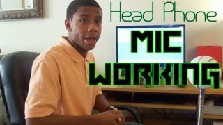 How to get headphone mic working with your computer [upl. by Elleved]