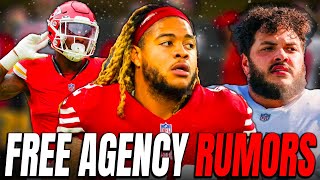 49ers Free Agency Rumors  Where Will Top Free Agents Land [upl. by Asile576]