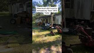 How much did it cost to remodel my free 1975 Trailer homerenovation diy [upl. by Lenahc]