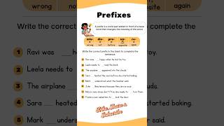 Prefixes  Practice Exercise englishgrammar shortsfeed prefix shorts [upl. by Ordnassela]