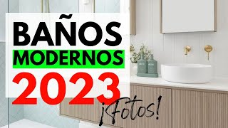 BAÑOS MODERNOS PEQUEÑOS 2023 TENDENCIAS  DECORACION Y DISEÑO DE INTERIORES y MUEBLES DE BAÑO FOTOS [upl. by Otit92]