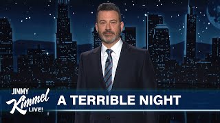 Jimmy Kimmel Reacts to Donald Trump Winning the Presidential Election [upl. by Anilave]