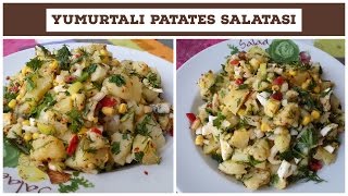 Yumurtalı Patates Salatası Tarifi  Naciye Kesici  Yemek Tarifleri [upl. by Notwen]