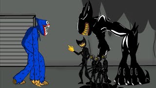 Bendy vs Huggy Wuggy Animation Drawing Cartoon 2 [upl. by Minica]