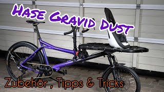 Hase Gravid Dust Gravel Lastenrad Zubehör Tipps und Tricks hasebikes fahrrad cargo zubehör [upl. by Derian324]