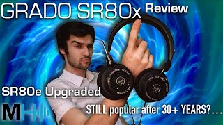 Grado SR80x Review  SR80e Headband  Cable Upgrade [upl. by Enirolf425]