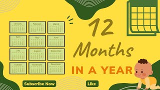 monthsmonths of the year12 months of the year song nursery song nursery rhyme kindergarten [upl. by Aisel]