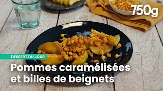 Alerte recette Gourmande  Pommes Caramélisées amp Billes de Beignets  750g [upl. by Nerak]