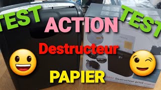 ACTION 😃 TEST DESTRUCTEUR PAPIER PAVO 😉 [upl. by Rodl699]