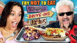 Try Not To Eat  Diners DriveIns amp Dives 2 Atomic Fireballs Pingala Crunchwrap Homewrecker [upl. by Olenka]