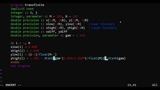 Program to Create Grid using Transfinite Interpolation [upl. by Kelwin]