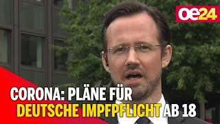 Corona Pläne für deutsche Impfpflicht ab 18 [upl. by Anirazc]