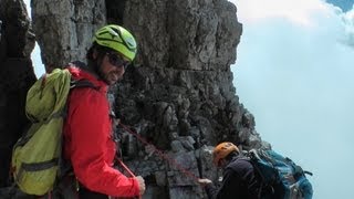 Abseilen Grosse Zinne Klettertour Dolomiten  Abenteuer Alpin 2012 Folge 46 [upl. by Haines]